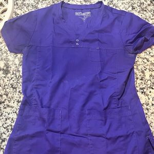 Greys anatomy scrub top, purple.